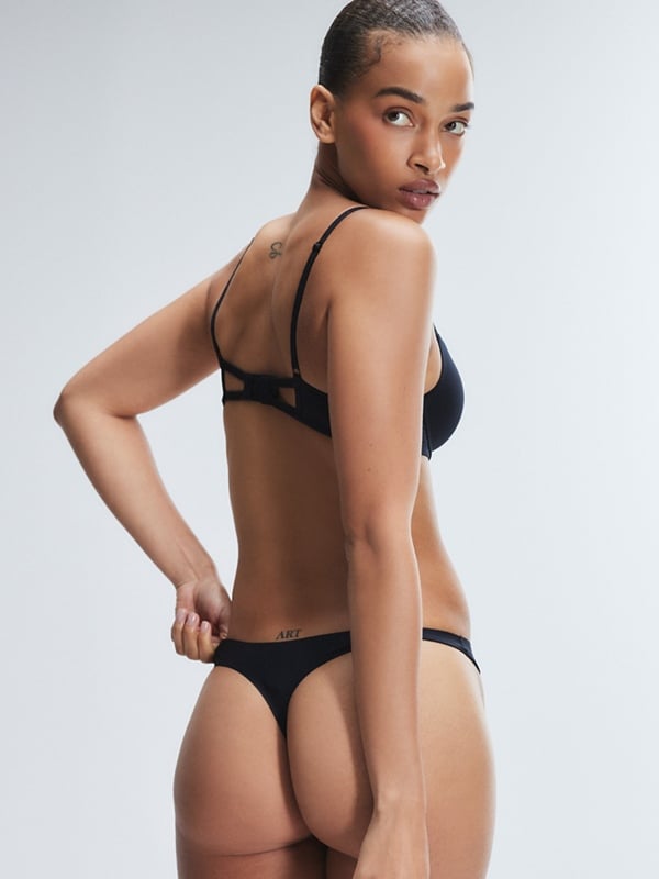 NEW Microfiber No-Show Thong Panty