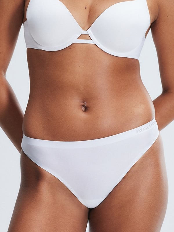 NEW Microfiber No-Show Thong Panty