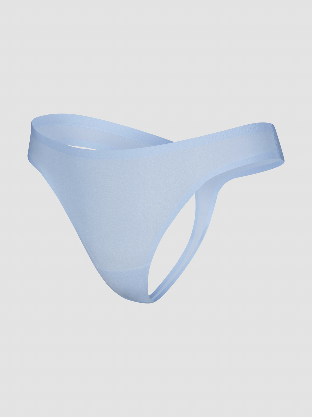 NEW Microfiber No-Show Thong Panty in Blue | SAVAGE X FENTY