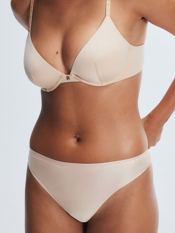 NEW Microfiber No-Show Thong Panty