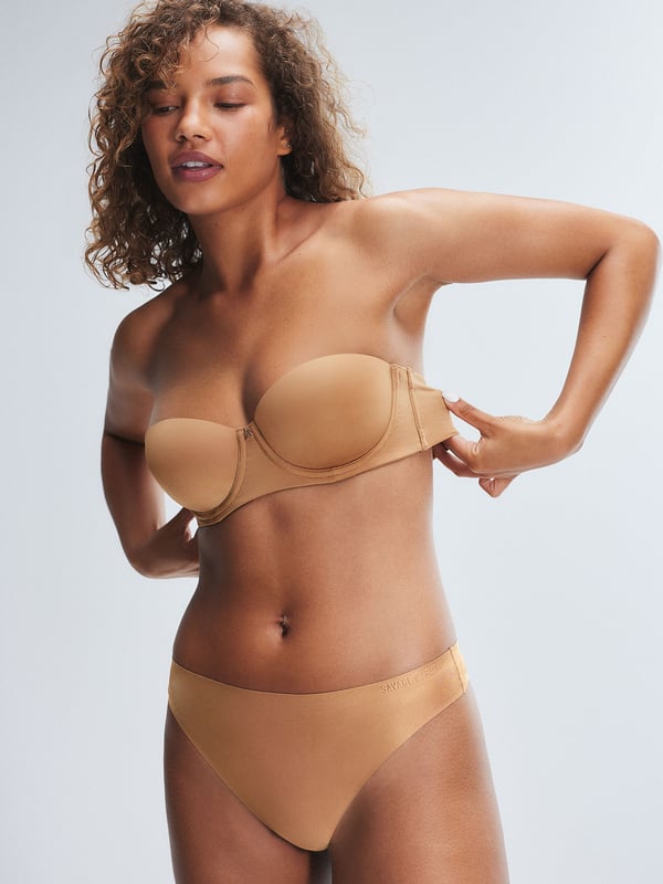 NEW Microfiber No-Show Thong Panty