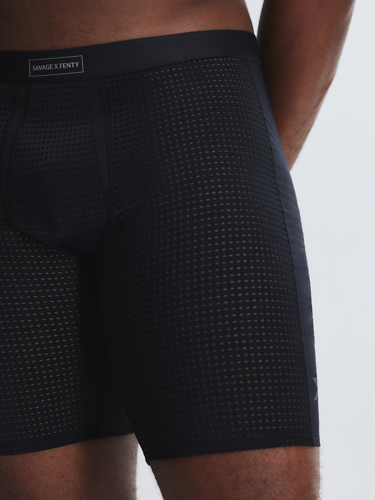 Savage X Performance Long Boxer Briefs in Black | SAVAGE X FENTY