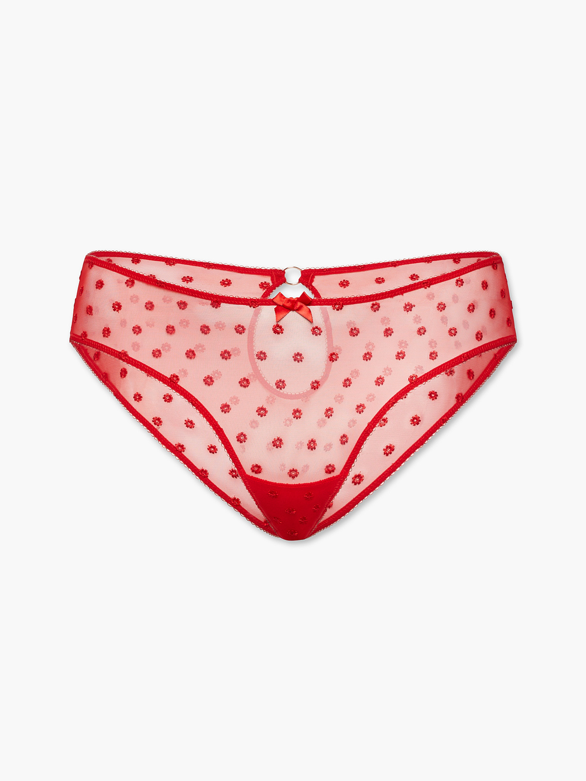Victoria's Secret Very Sexy Heart Back Cheeky Panty with Polka Dot Mesh,  Women's Underwear, Red (XL) at  Women's Clothing store