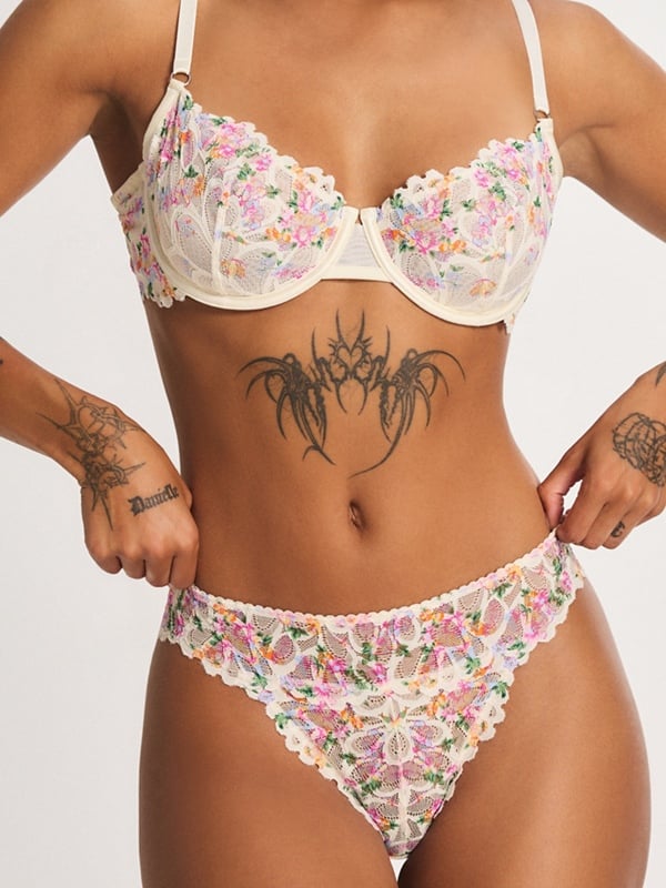 Savage Not Sorry Lace Thong Panty