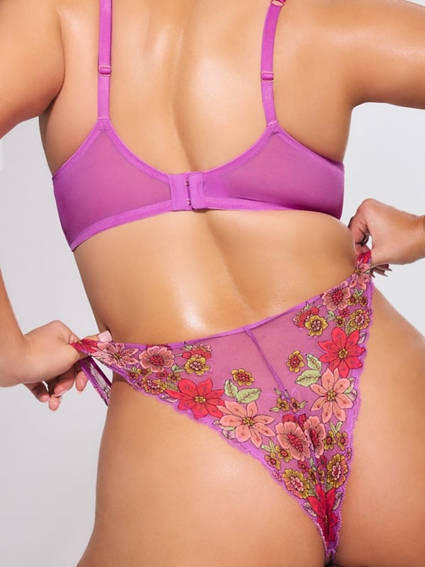 Mod Poppy Lace Brazilian Panty