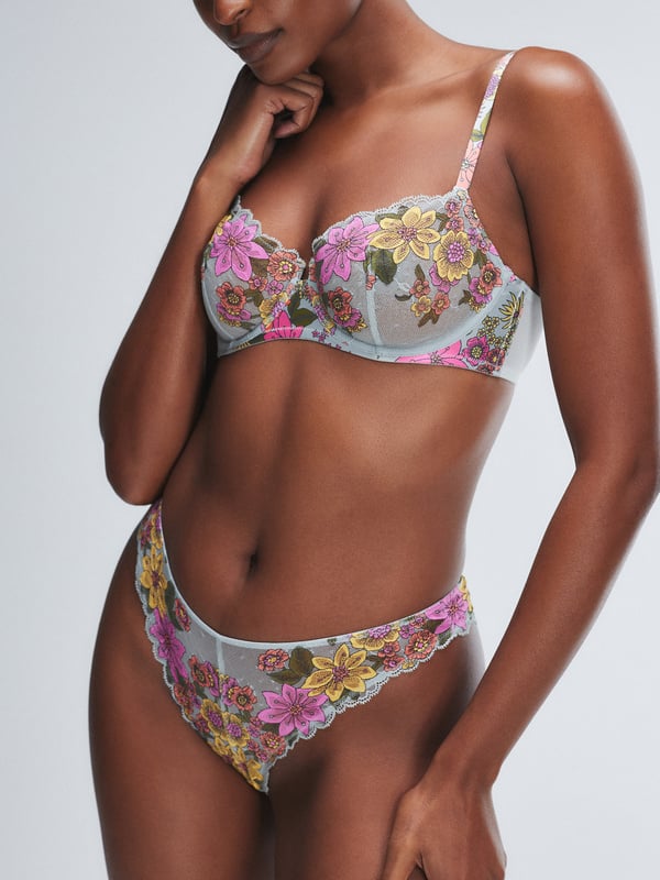 Mod Poppy Lace Brazilian Panty