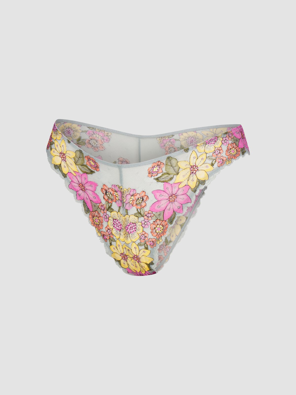 Mod Poppy Lace Brazilian Knickers