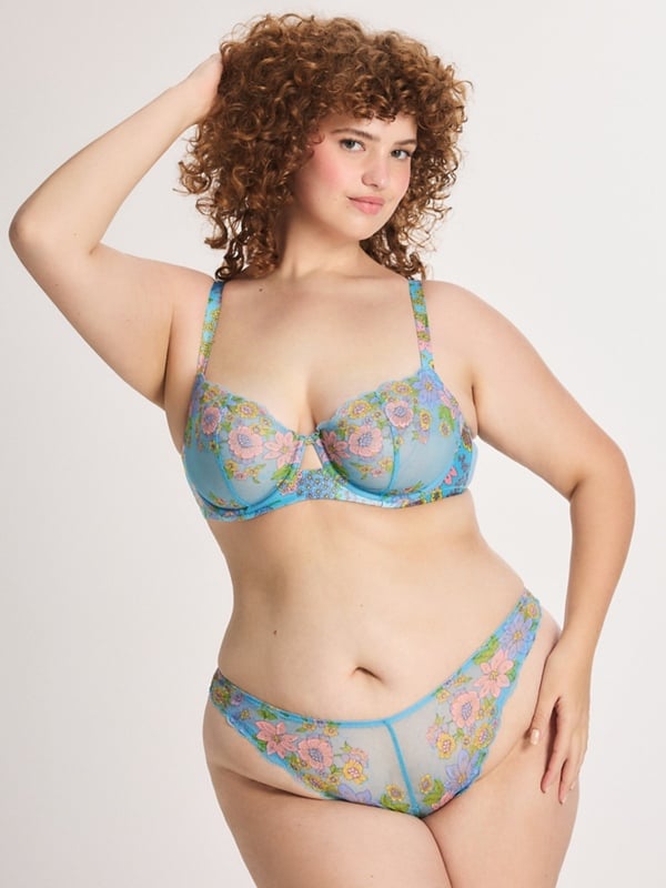 Mod Poppy Lace Brazilian Panty