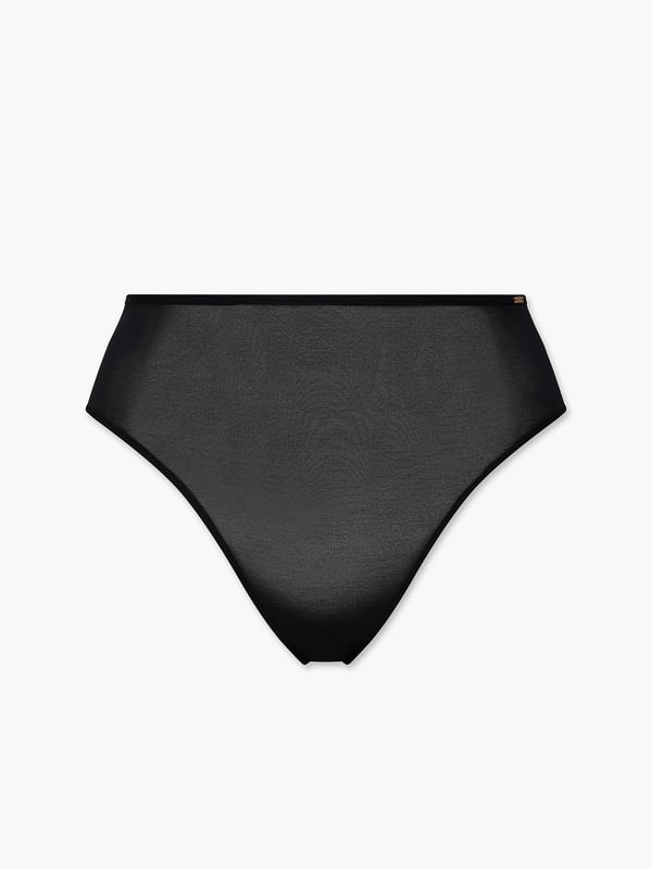 See Thru U High-Waist Bikini Panty in Black | SAVAGE X FENTY