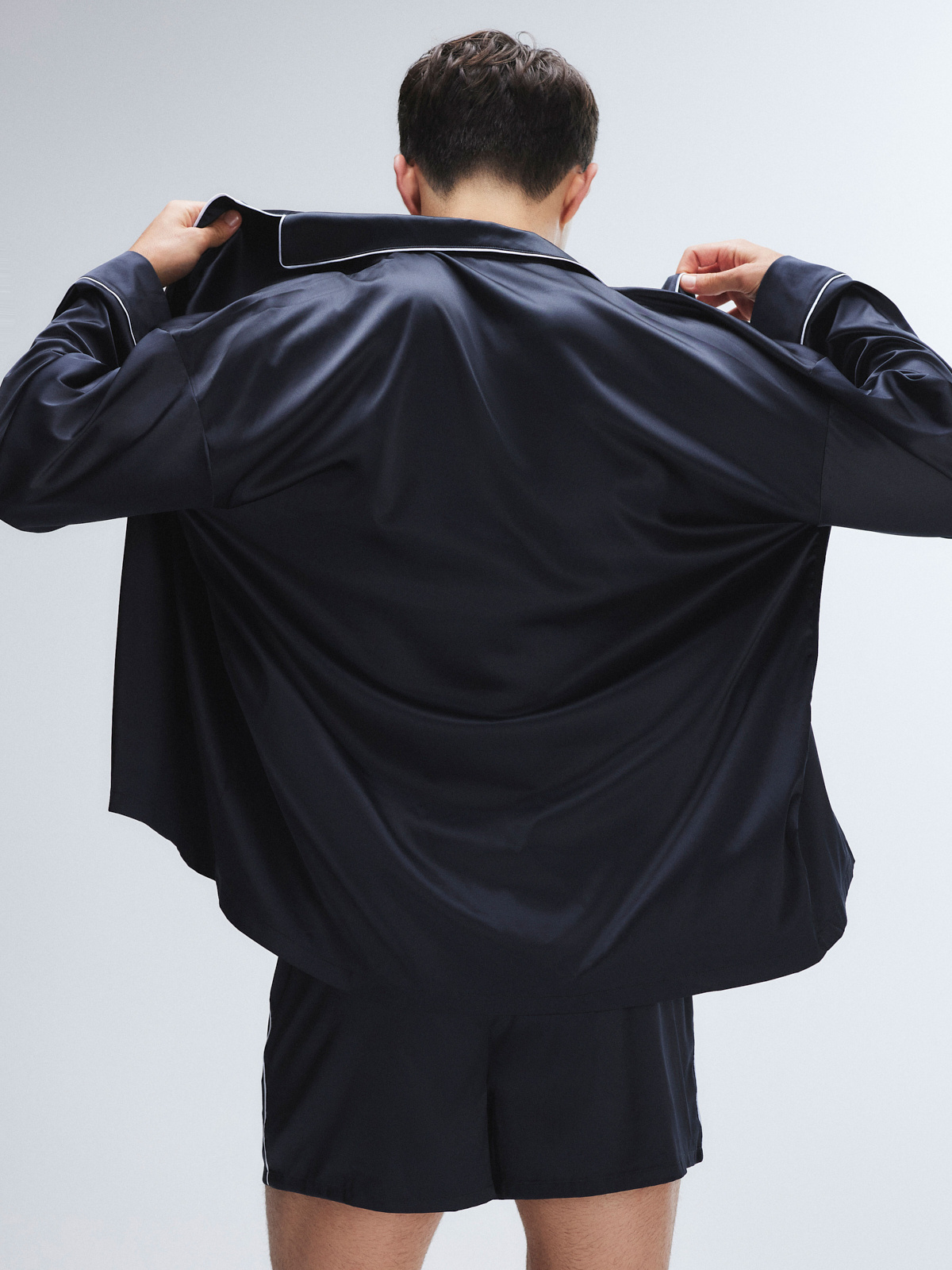 The Classics Satin Sleep Boxers in Black | SAVAGE X FENTY