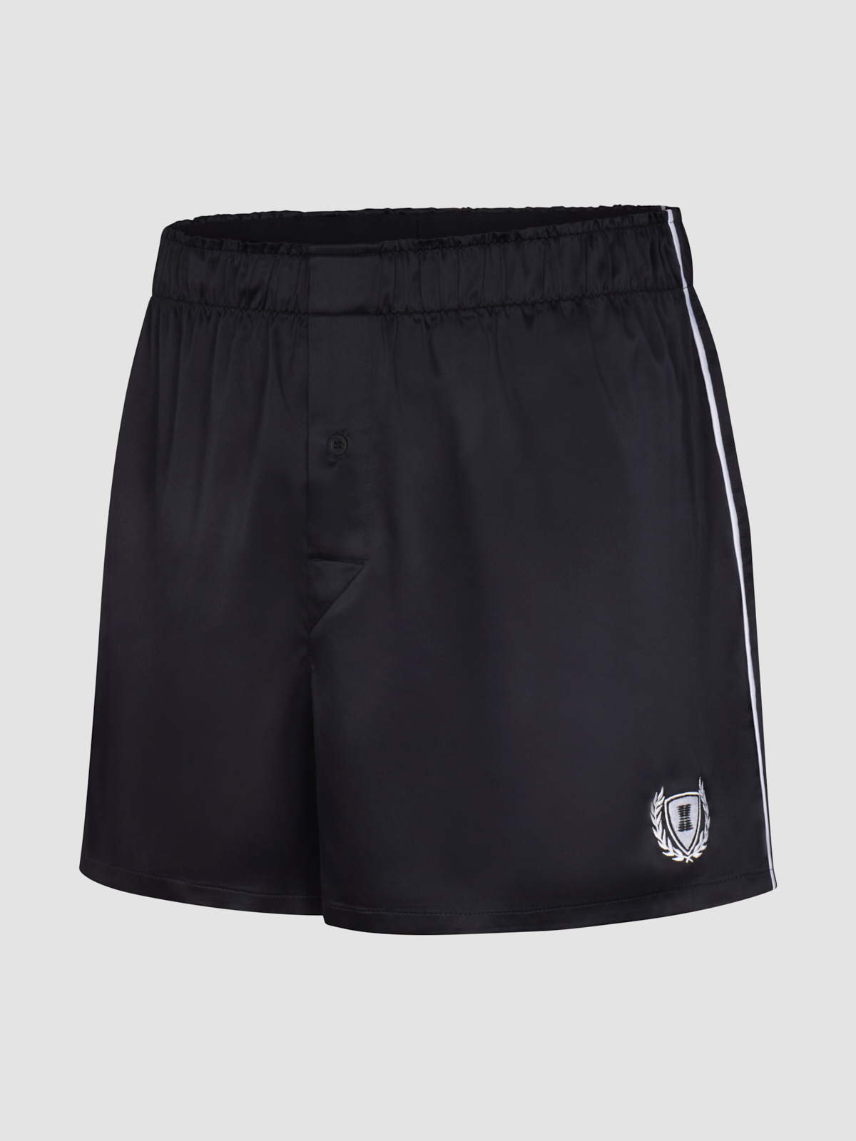 The Classics Satin Sleep Boxers in Black | SAVAGE X FENTY