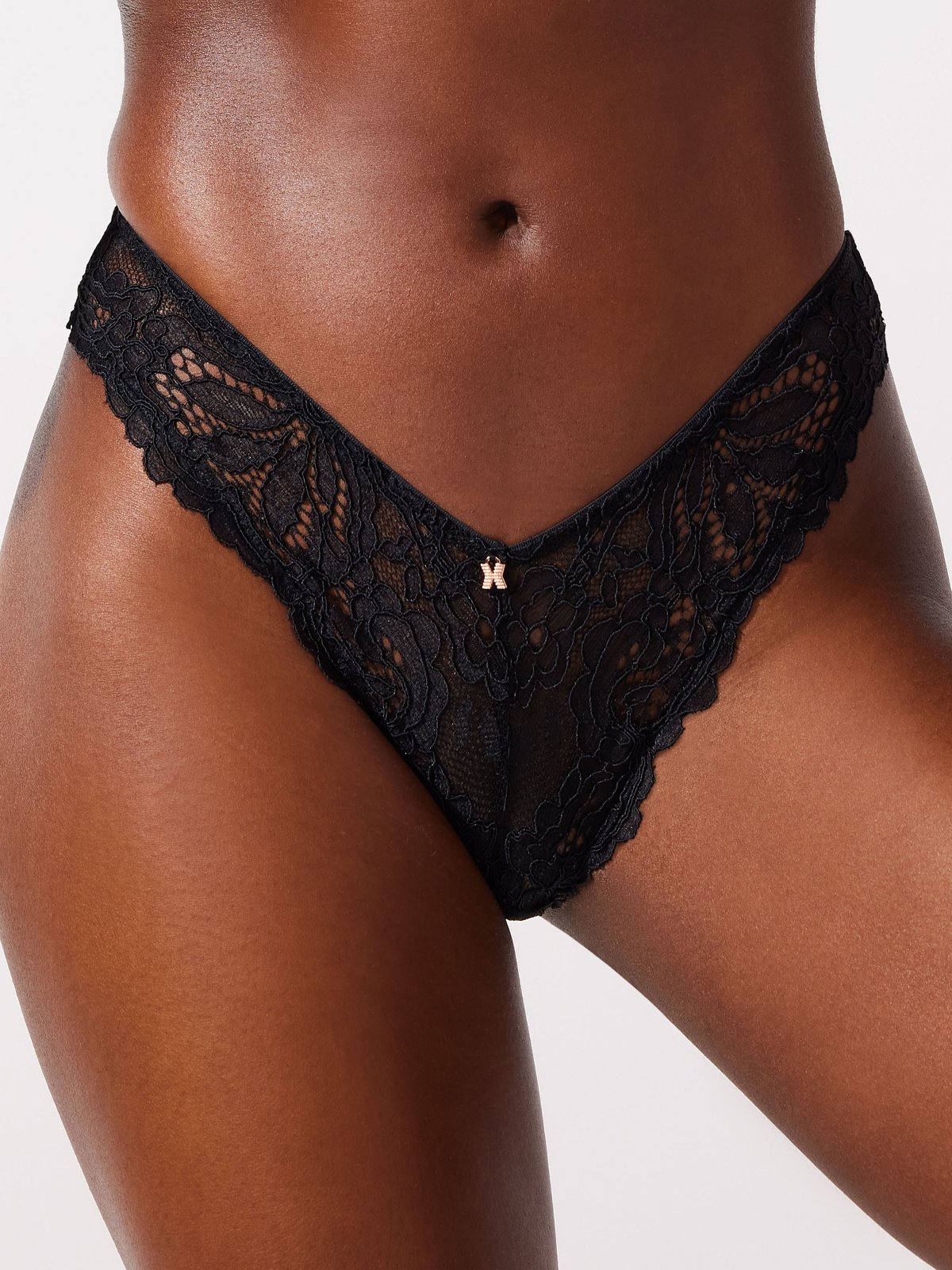 Romantic Corded Lace Thong Panty