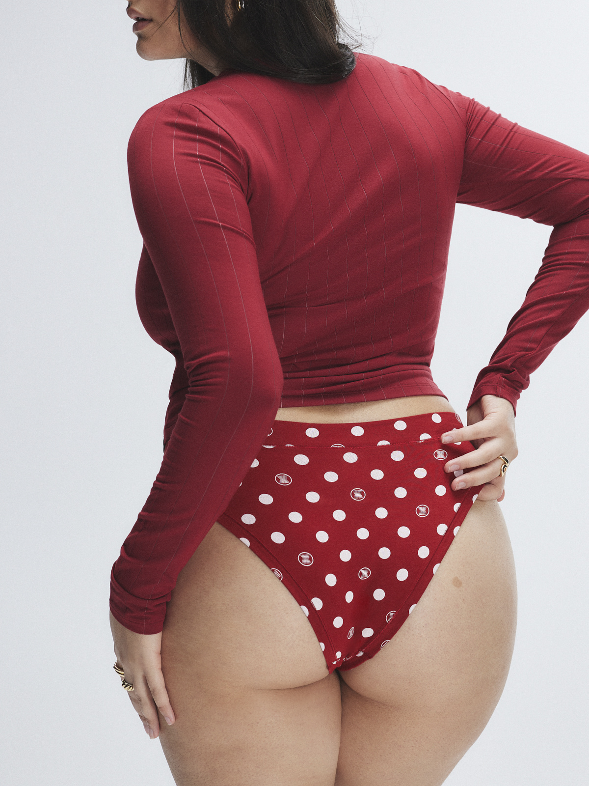 Cotton Essentials Cheeky Panty in Multi & Red | SAVAGE X FENTY