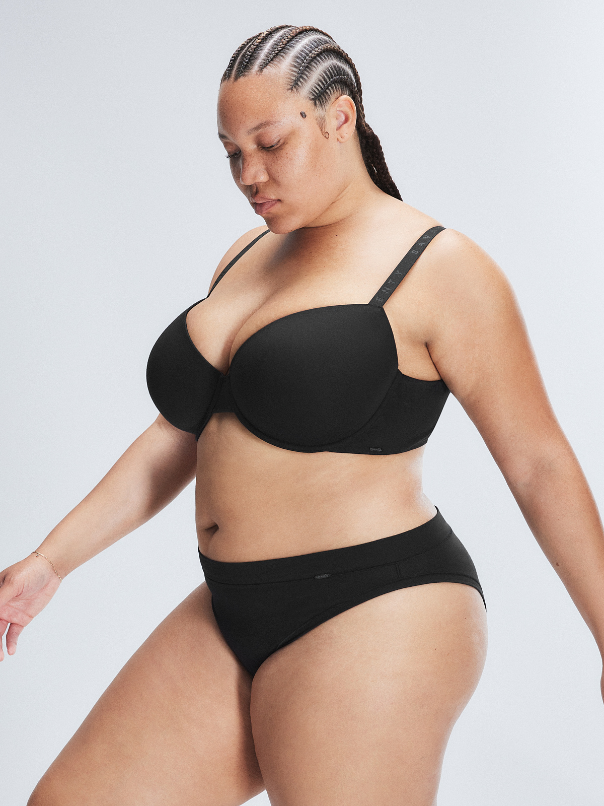 Cotton Essentials Cheeky Panty in Black | SAVAGE X FENTY