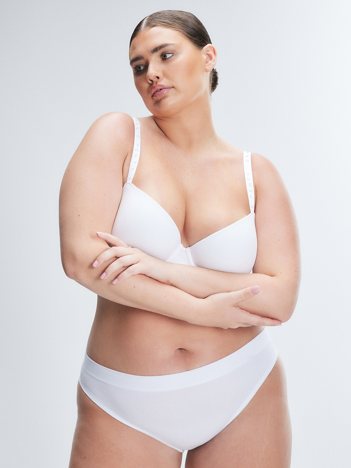 Cotton Essentials Cheeky Panty in White | SAVAGE X FENTY