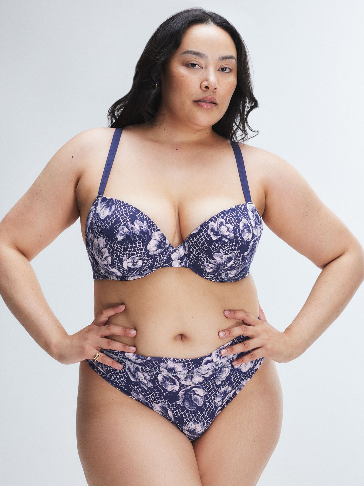 Cotton Essentials Cheeky Panty in Blue & Multi | SAVAGE X FENTY