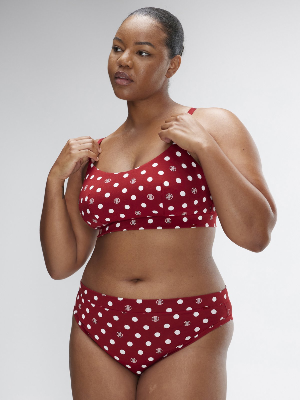 Cotton Essentials Cheeky Panty in Multi & Red | SAVAGE X FENTY