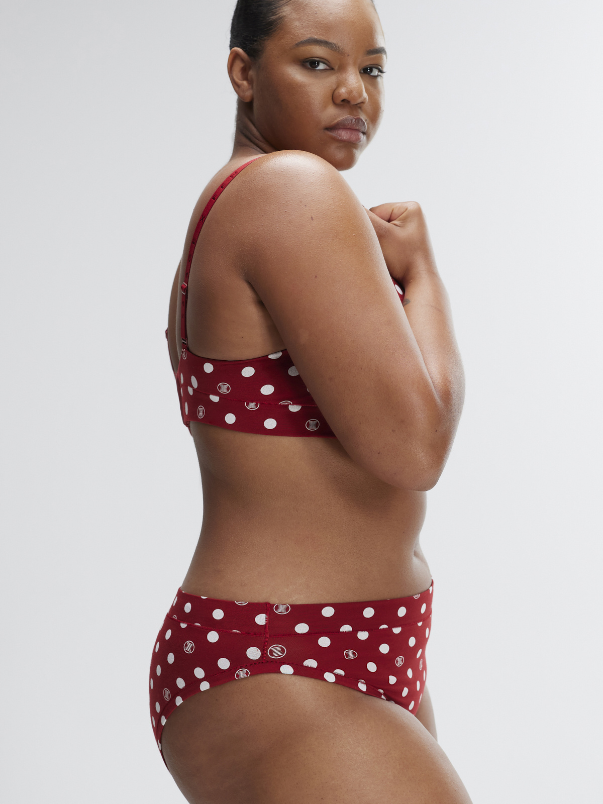 Cotton Essentials Cheeky Panty in Multi & Red | SAVAGE X FENTY