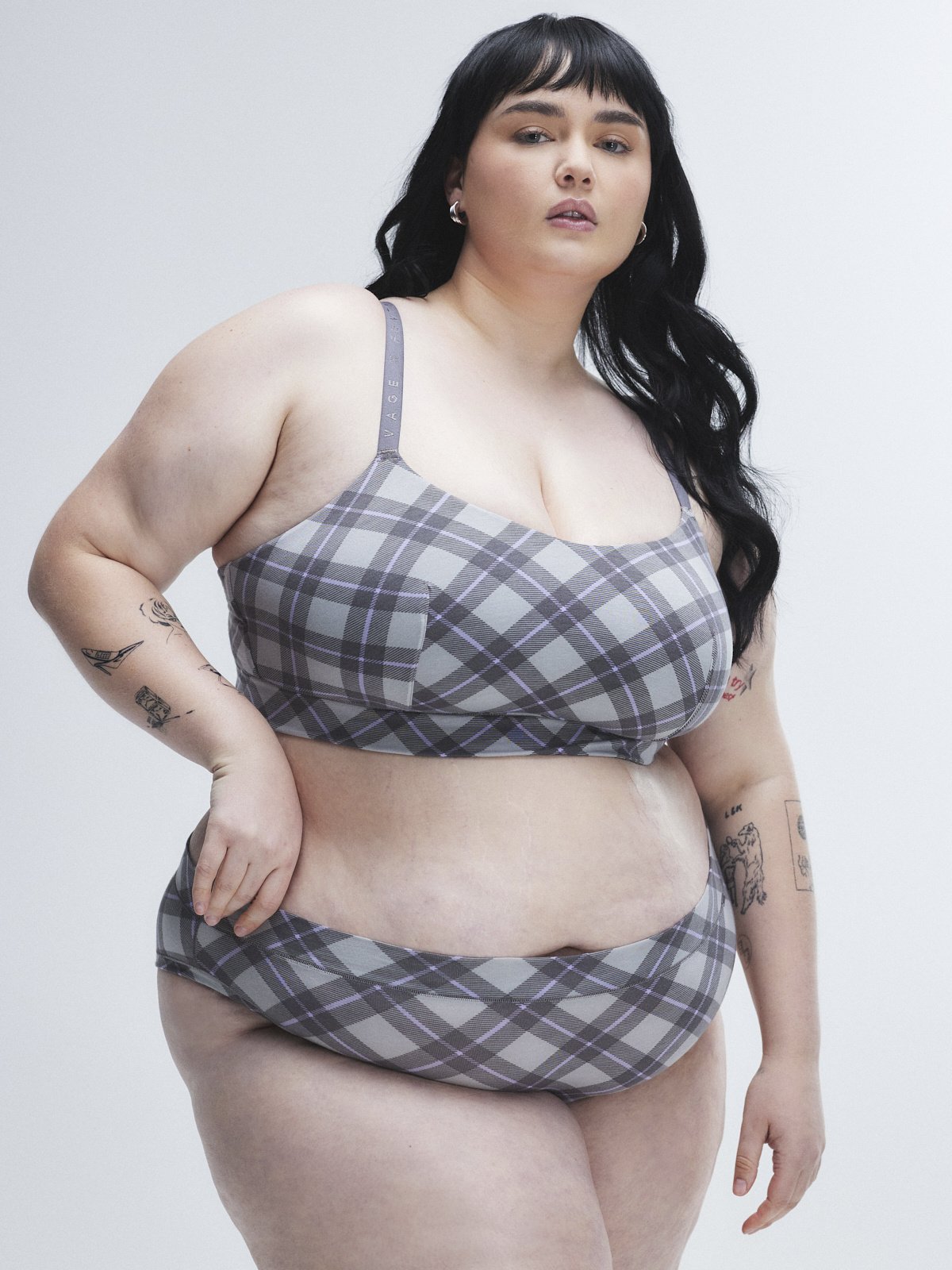 Cotton Essentials Cheeky Panty in Grey & Multi & Silver | SAVAGE X FENTY