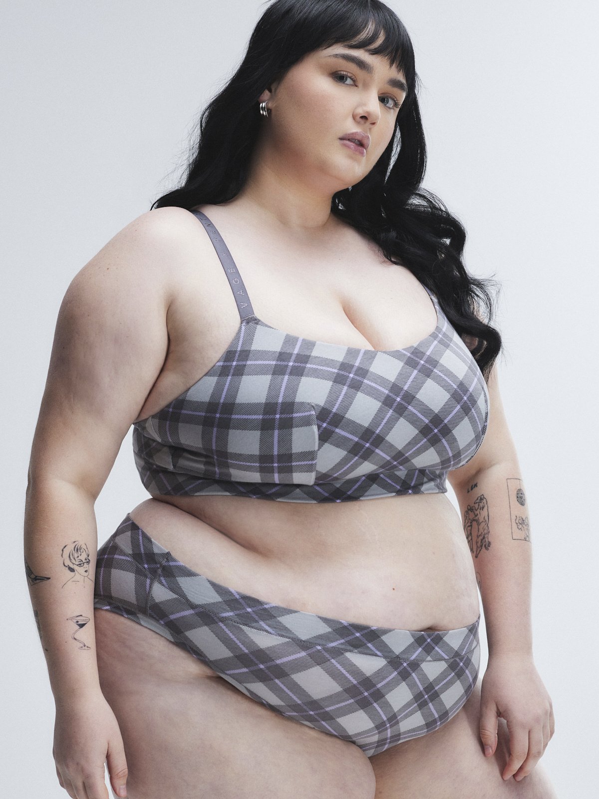 Cotton Essentials Cheeky Panty in Grey & Multi & Silver | SAVAGE X FENTY