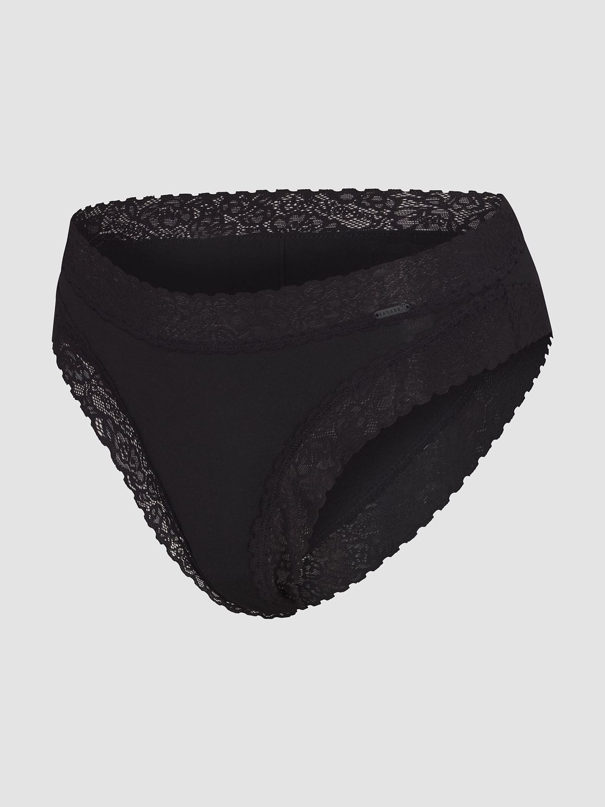 Cotton Essentials Lace-Trim Cheeky Panty in Black | SAVAGE X FENTY