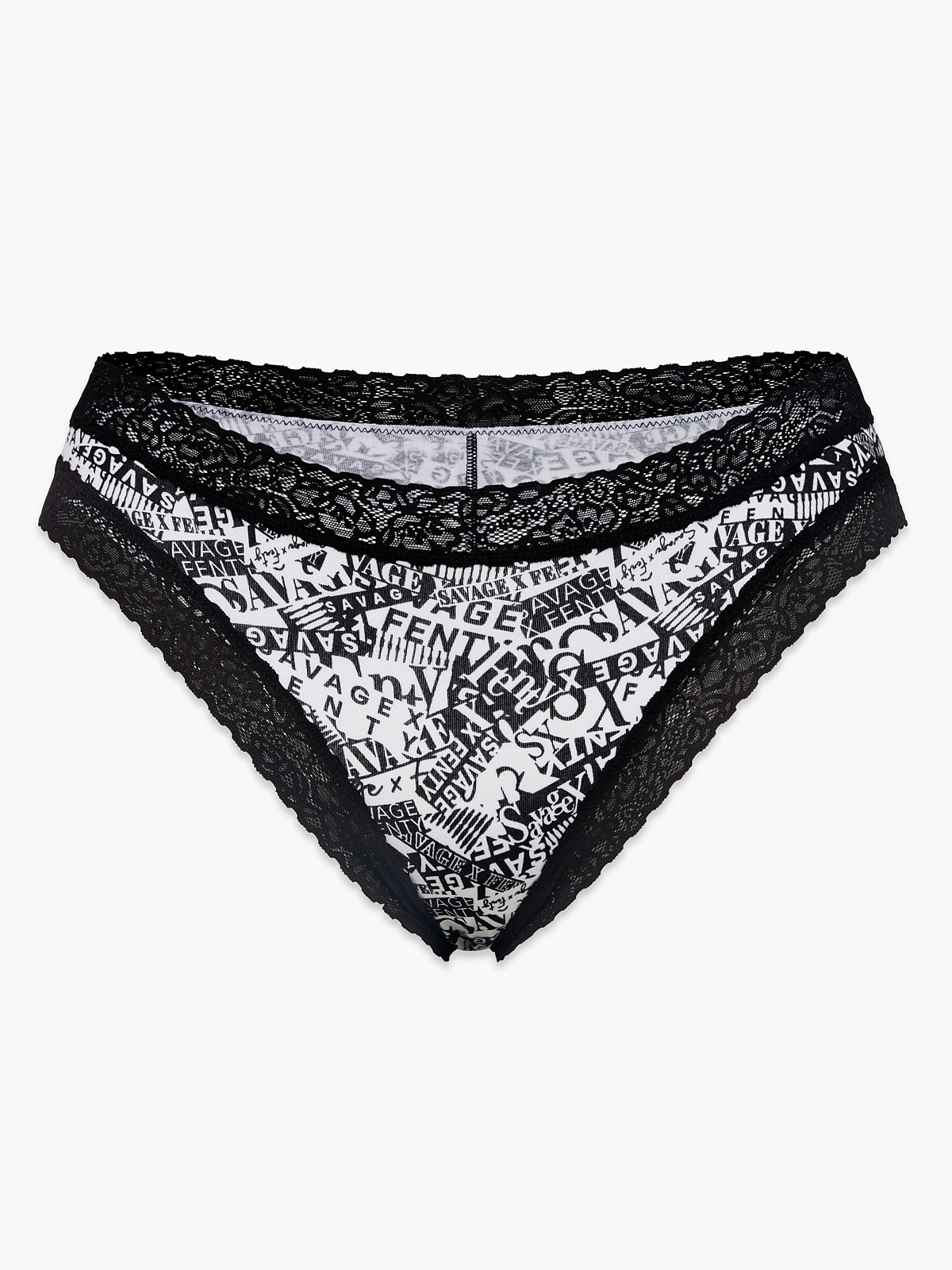 Cotton Essentials Lace-Trim Cheeky Panty in Multi | SAVAGE X FENTY