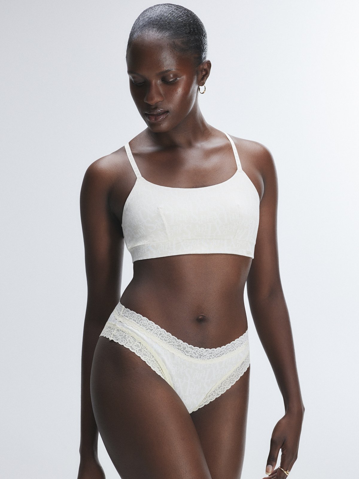 Cotton Essentials Lace-Trim Cheeky Panty in Nude | SAVAGE X FENTY