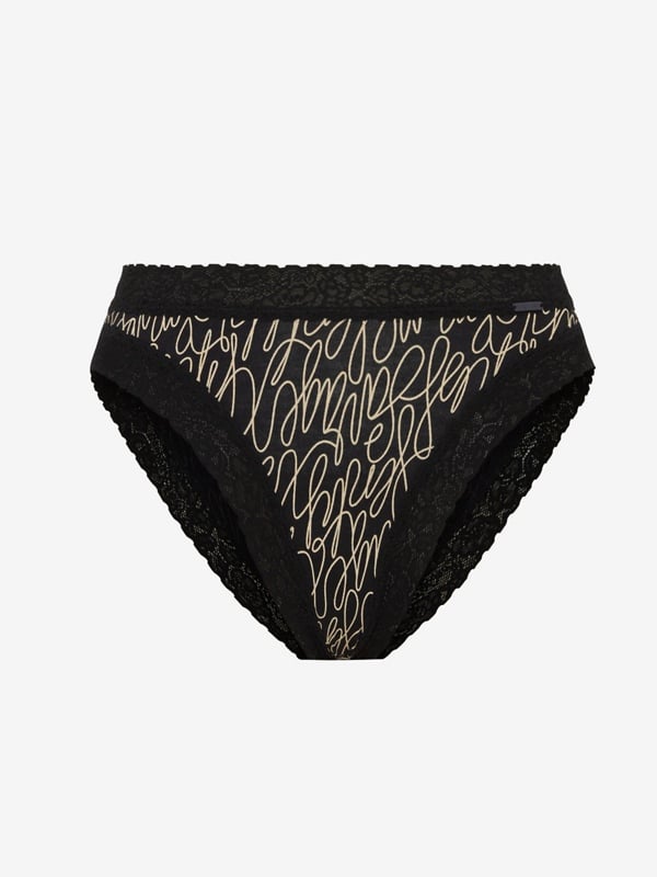 Cotton Essentials Lace-Trim Cheeky Panty