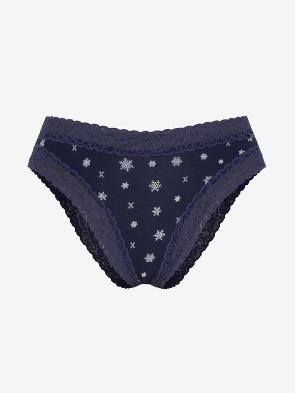 Cotton Essentials Lace-Trim Cheeky Panty