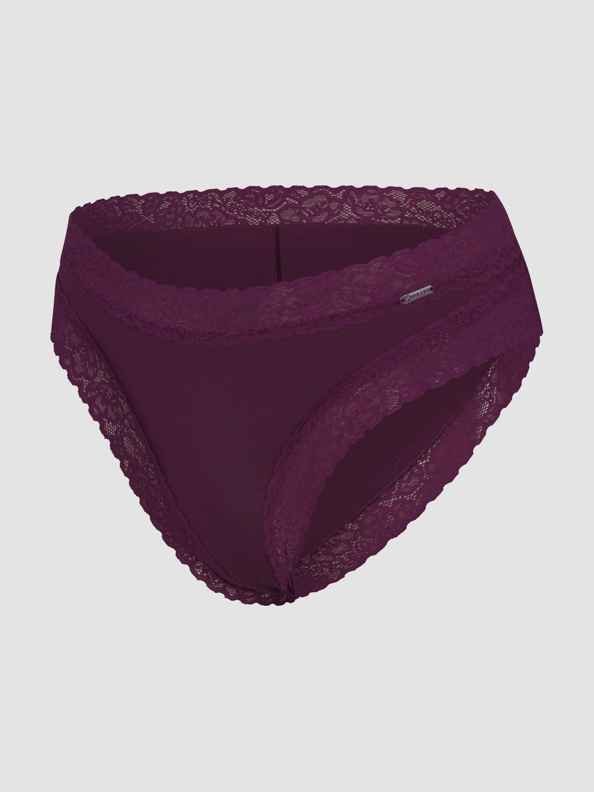 Cotton Essentials Lace-Trim Cheeky Panty