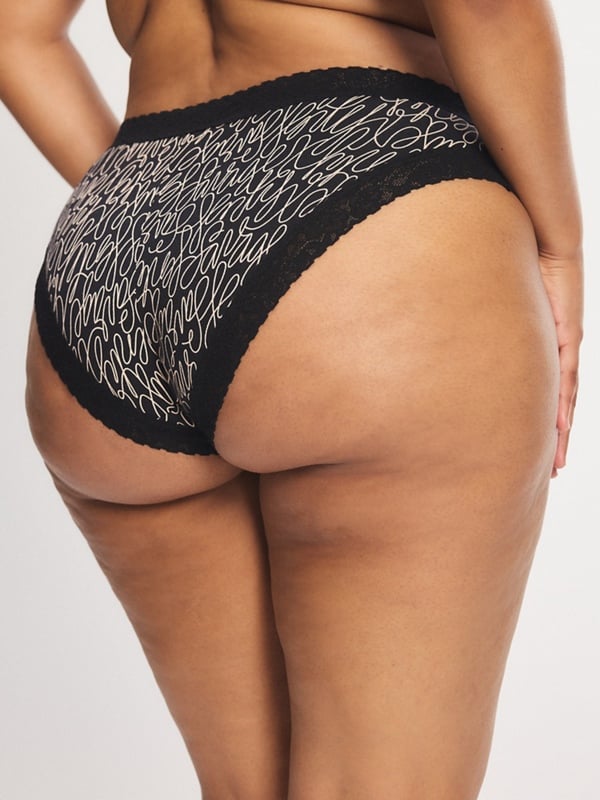 Cotton Essentials Lace-Trim Cheeky Panty