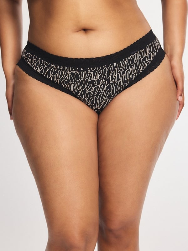 Cotton Essentials Lace-Trim Cheeky Panty