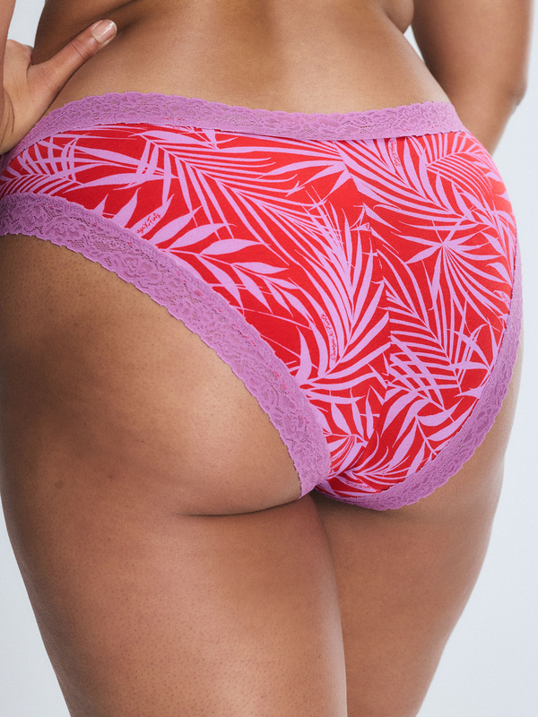 Cotton Essentials Lace-Trim Cheeky Panty