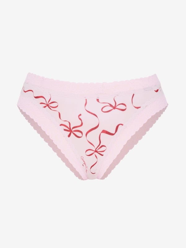 Cotton Essentials Lace-Trim Cheeky Panty