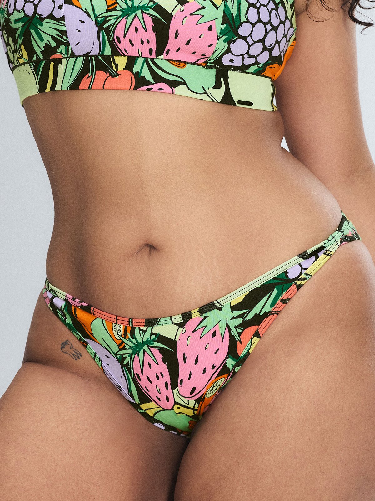 Cotton Essentials High-Leg Bikini Panty - Savage