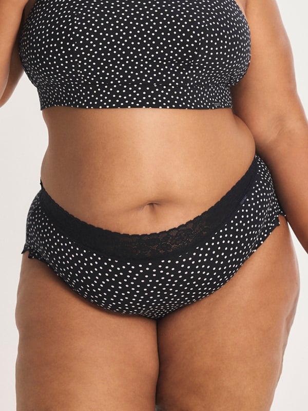 Cotton Essentials Lace-Trim Shortie Panty