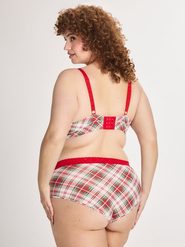 Cotton Essentials Lace-Trim Bralette