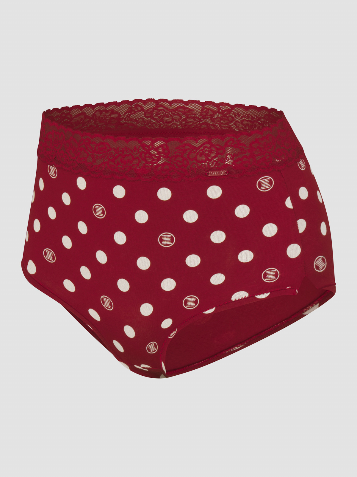 Cotton Essentials Lace-Trim Shortie Panty in Multi & Red | SAVAGE X FENTY