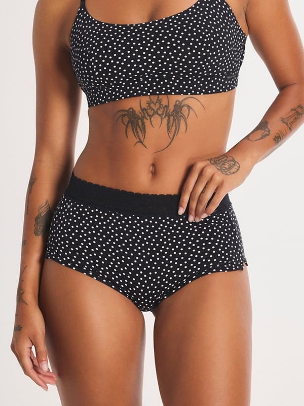Cotton Essentials Lace-Trim Shortie Panty