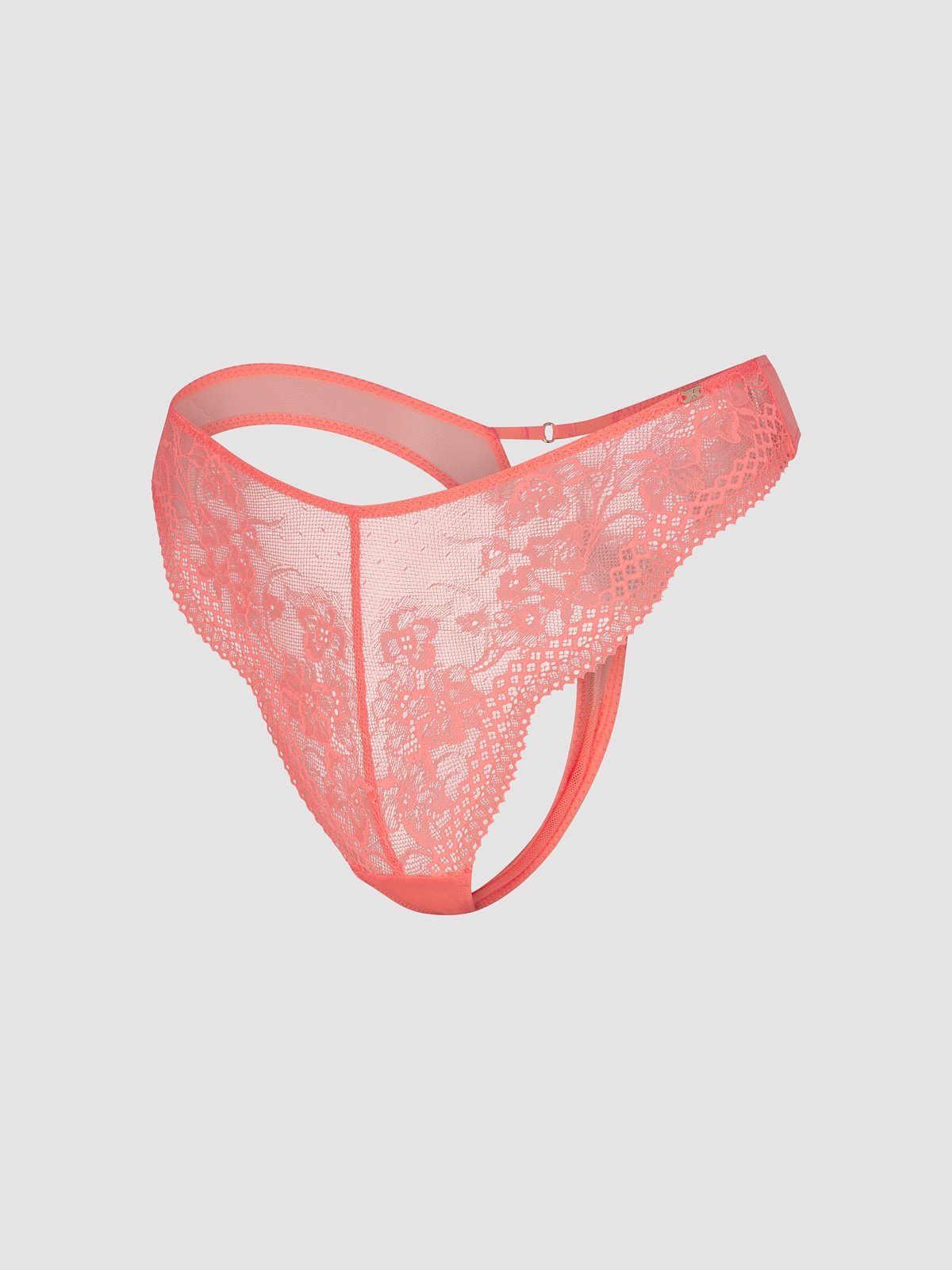 Top Drawer Lace Thong Panty in Orange | SAVAGE X FENTY