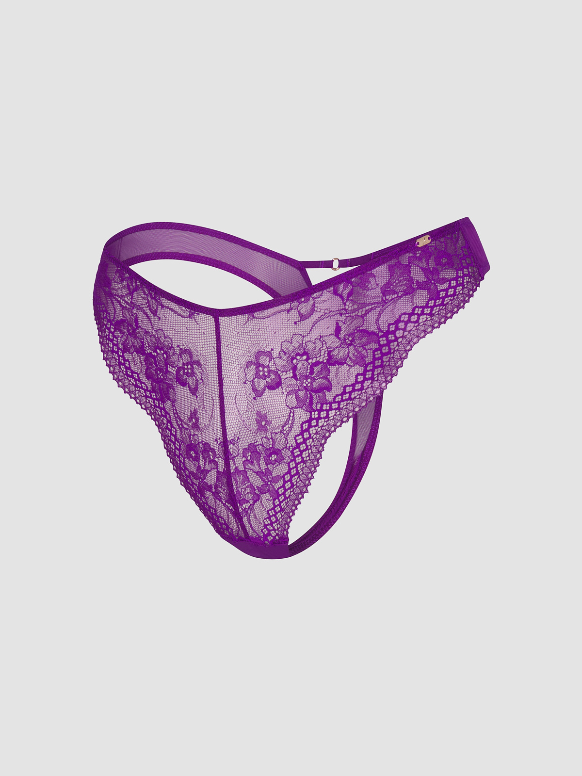 Top Drawer Lace Thong Panty in Purple | SAVAGE X FENTY