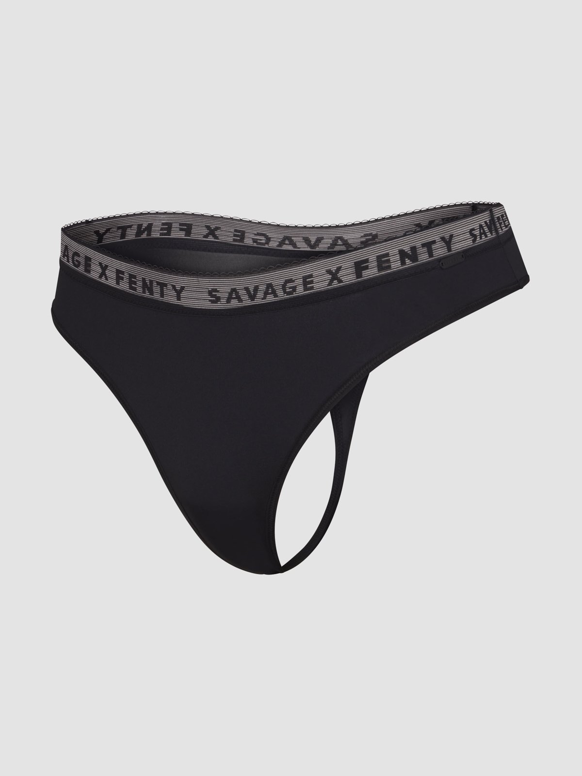 NEW Microfiber Logo-Trim Thong Panty