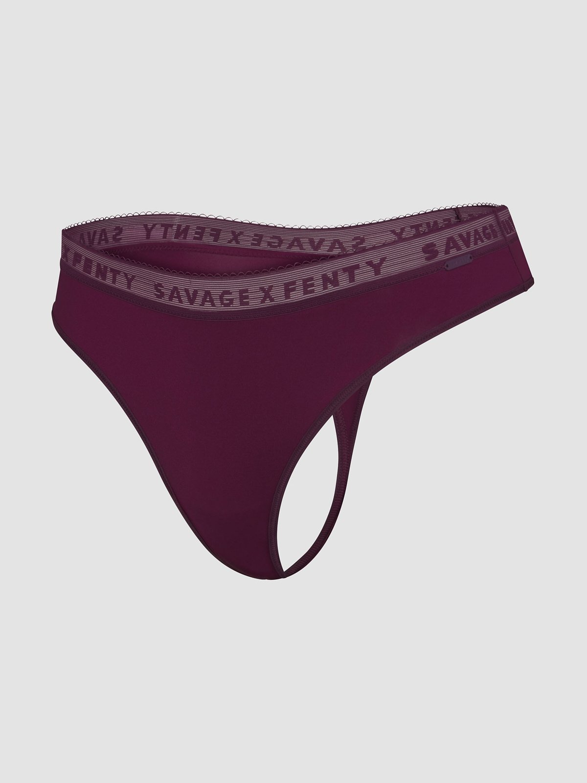 NEW Microfiber Logo-Trim Thong Panty