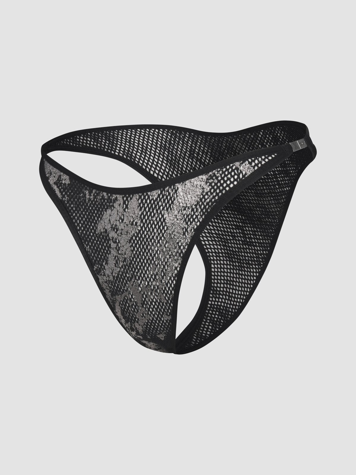 Savage X Diesel Foiled Fishnet String Bikini Panty