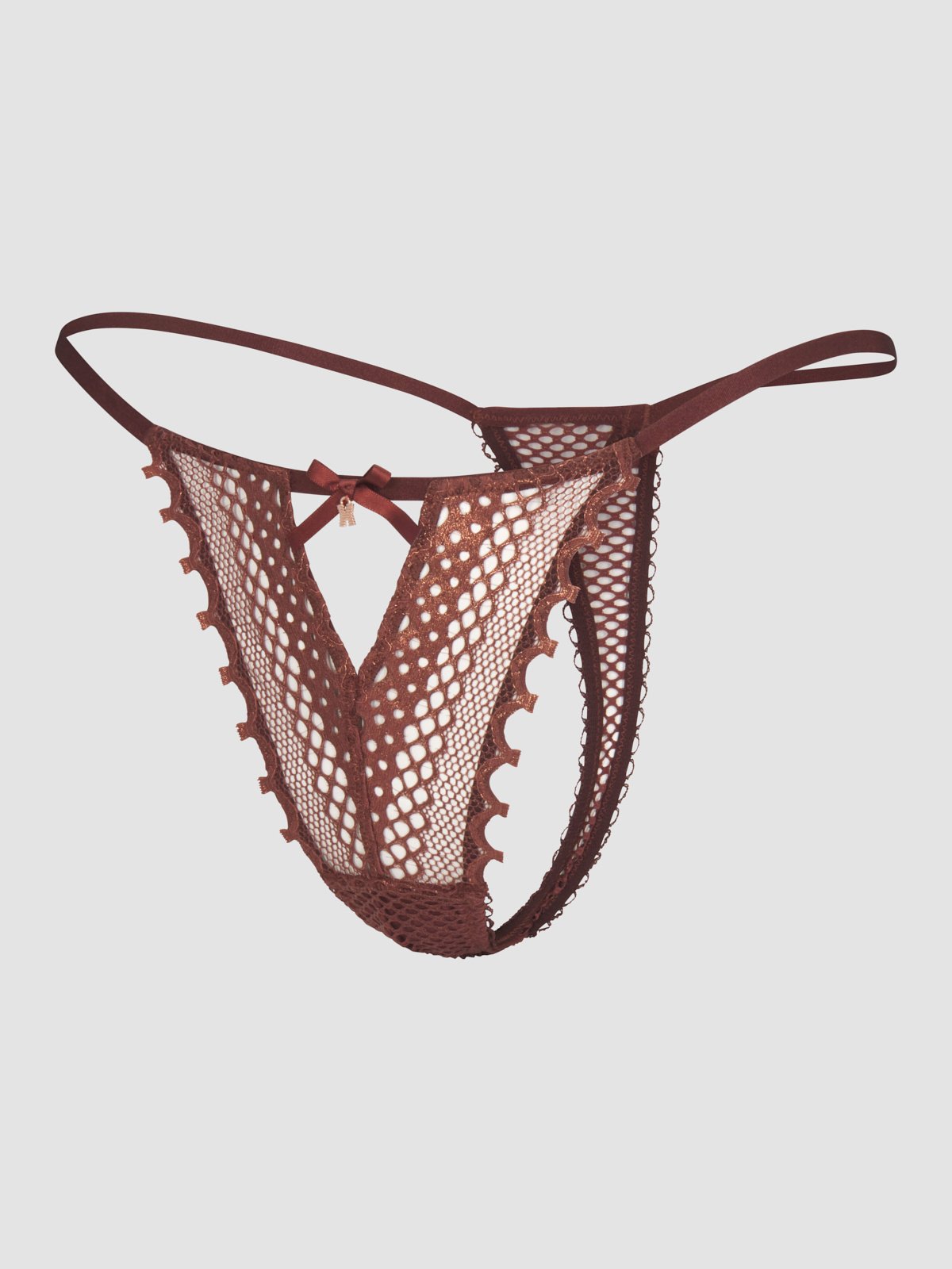 Starlet Nights Thong Panty in Brown | SAVAGE X FENTY