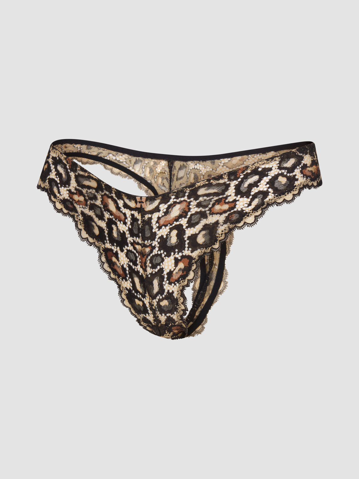 On The Prowl Lace Thong Panty in Brown & Multi | SAVAGE X FENTY