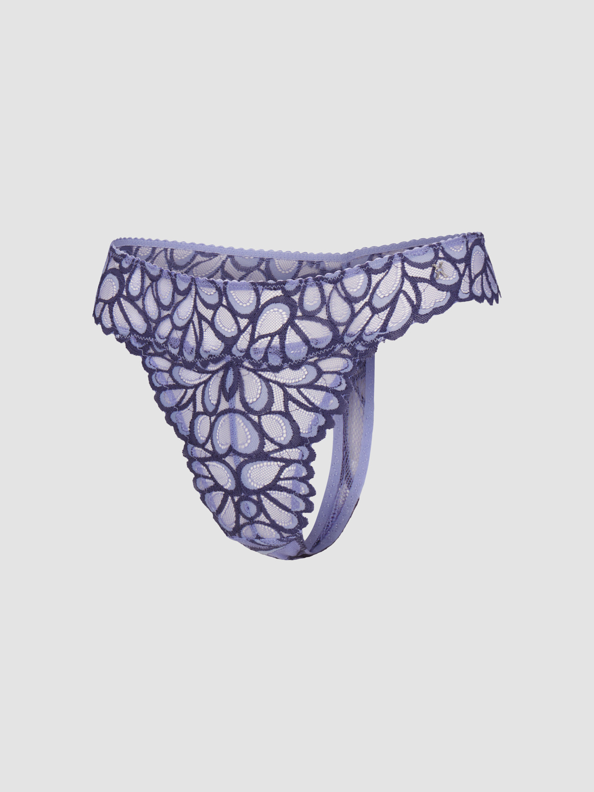 Savage Not Sorry Lace Thong Panty in Blue & Multi | SAVAGE X FENTY