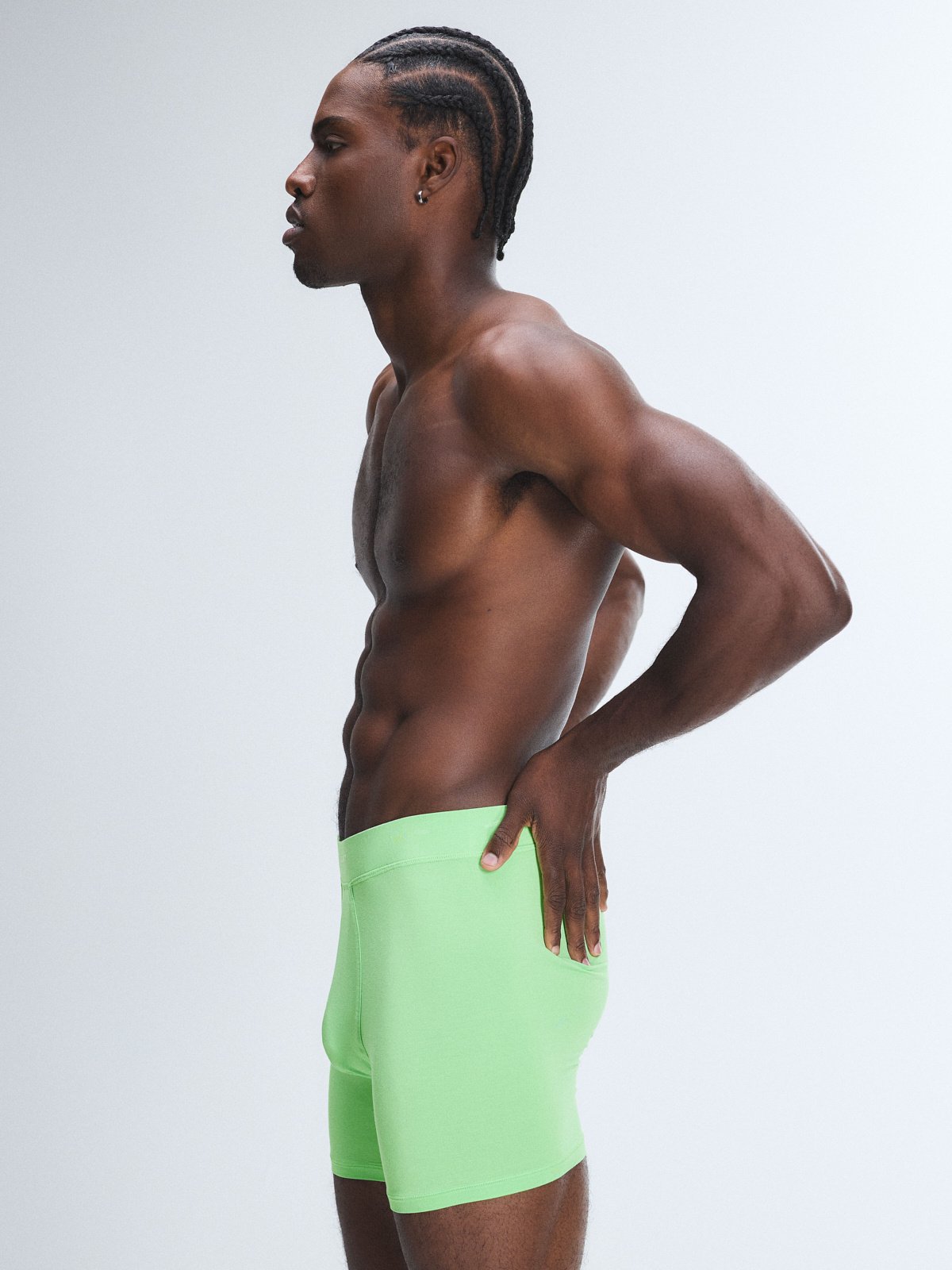 Homme Base Boxer Briefs in Green | SAVAGE X FENTY