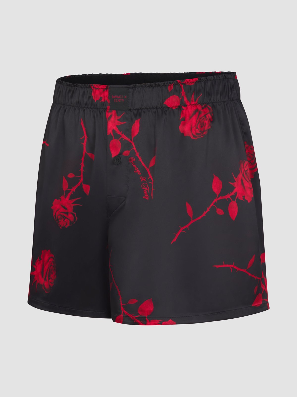 Midnight Rose Satin Boxers