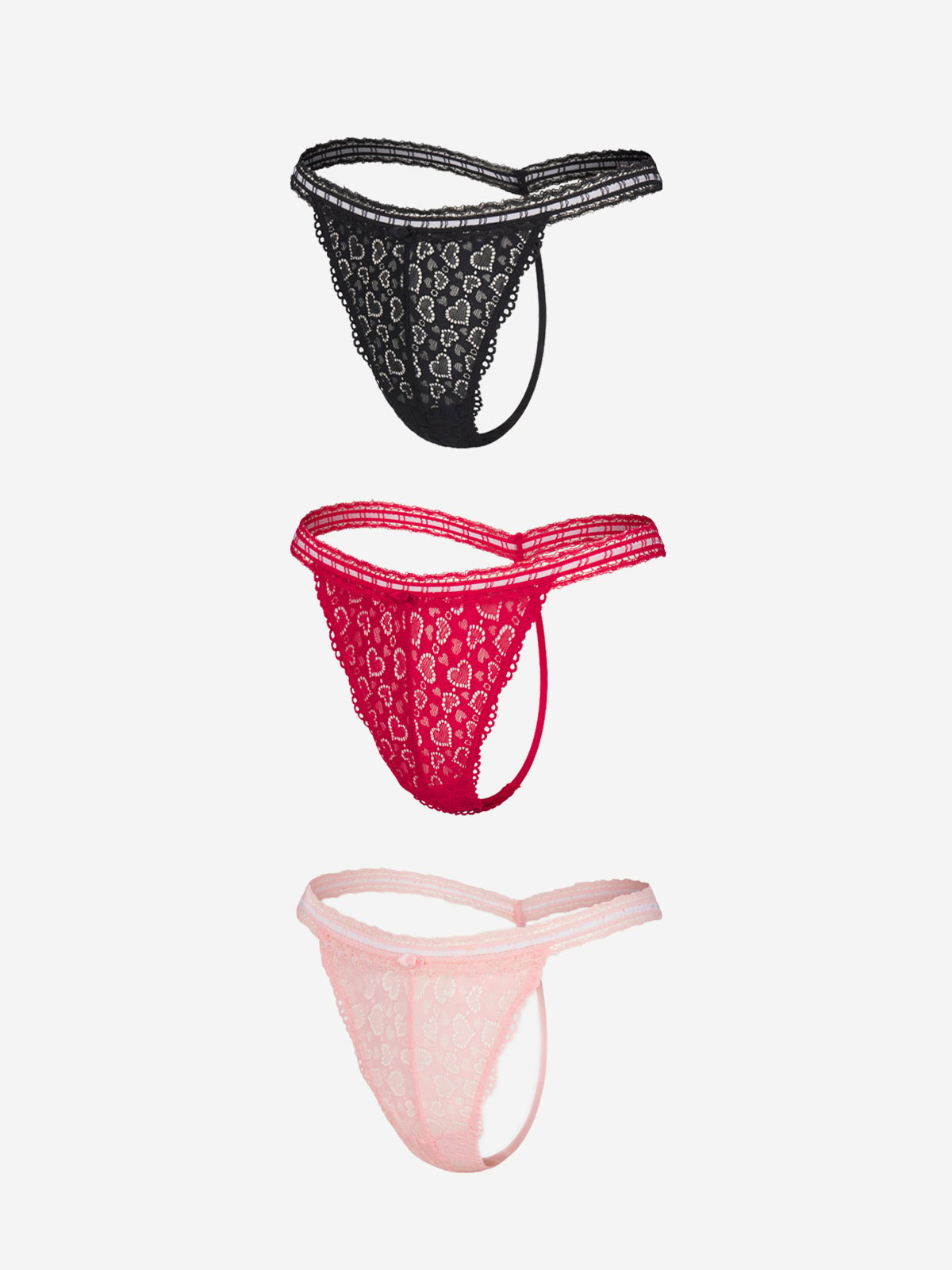 Lover's Lace G-String Panty 3-Pack